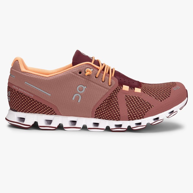 ON Cloud Womens - Women's Road Running Shoes NZ-46125 Dustrose/Mulberry